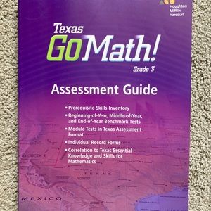 Texas Go Math Assessment Guide Grade 3